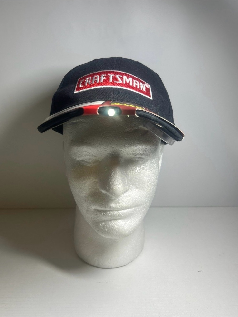 Craftsman Black Baseball Cap with Built-In LED